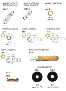 GMP1,GMP-1,GMP,GMS1,GMS-1,GMS,AM1,AM-1,AM,TE,TE1,TE-1,TR,TR1,TR-1,TR2,TR-2,AG,AG1,AG-1,AG2,AG-2,LTR,R06,R-06,gancho metalico,movimiento pendulo,gancho metalico,movimiento standard,arandela metalica,tuerca, hexagonal, redonda.