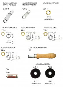 GMP1,GMP-1,GMP,GMS1,GMS-1,GMS,AM1,AM-1,AM,TE,TE1,TE-1,TR,TR1,TR-1,TR2,TR-2,AG,AG1,AG-1,AG2,AG-2,LTR,R06,R-06,gancho metalico,movimiento pendulo,gancho metalico,movimiento standard,arandela metalica,tuerca, hexagonal, redonda.